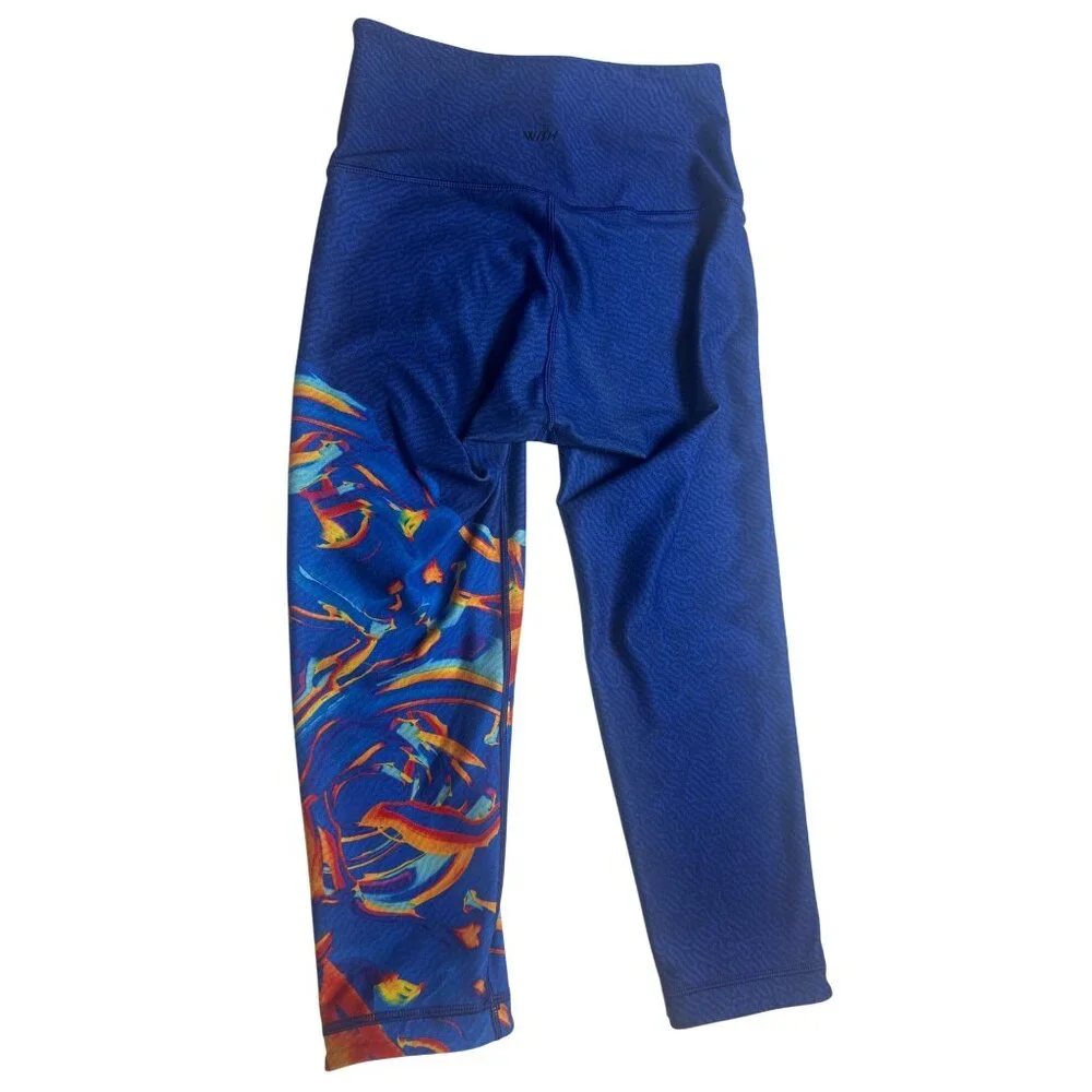 WITH For Peloton Leggings Blue Size XS High Rise